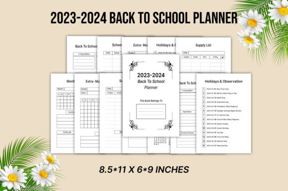 2 Year Back to School Planner 2023-2024