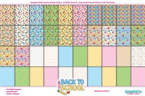 Back to School Clipart and Digital Paper: A Creative Resource for Students, Teachers, and Kids