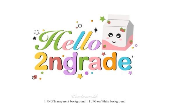 Back to School - Hello 2nd Grade Clipart