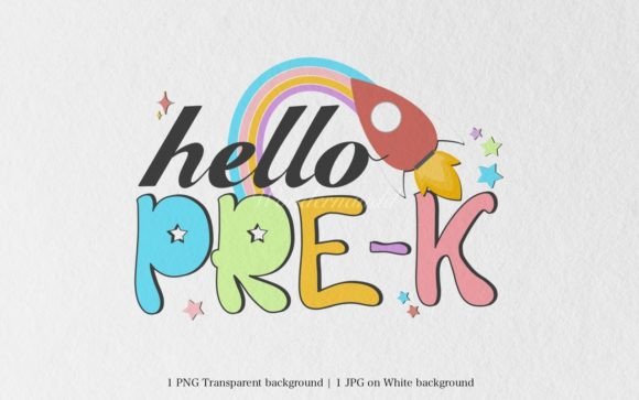 Back to School - Hello PRE-K Clipart: A Must-Have for Educators and Parents