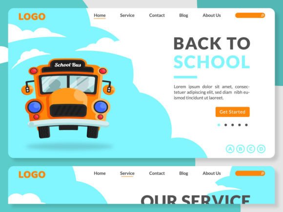 Back to School Landing Page Template: A Modern Design for Effective Digital Communication