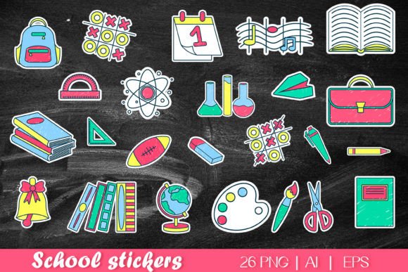 Back to School Png Stationery Stickers: A Must-Have for Knowledge Day