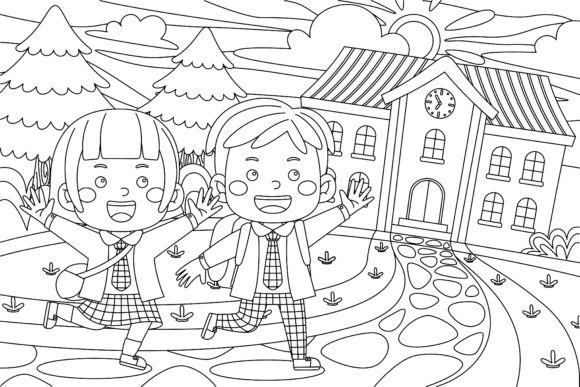 Back to School Vector Line Art 01: A Creative Resource for Educators and Students