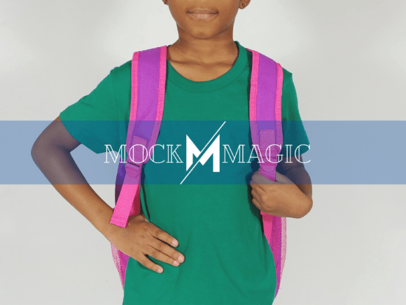Kids Back to School Mockup - Kelly Green: A Versatile Tool for Creative and Educational Projects