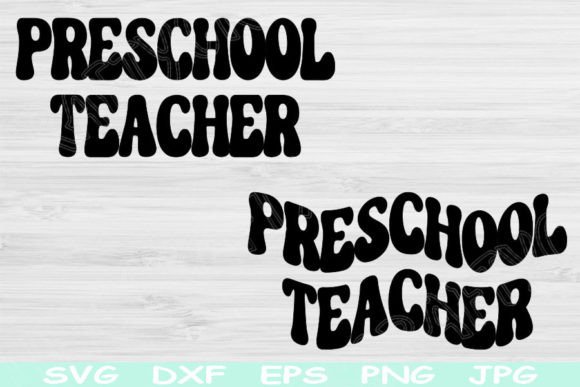 Preschool Teacher Svg Back to School Svg