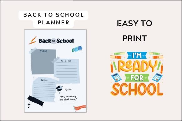 Printable Back to School Planner and Premium Back to School Planner Printable Template