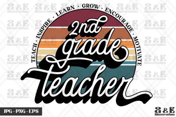 Retro 2nd Grade Teacher Back to School