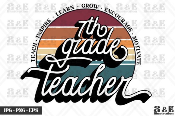 Retro 7th Grade Teacher Back to School