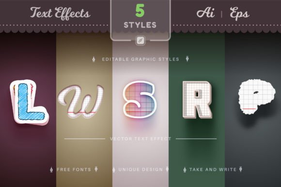 Set 5 Back to School Editable Text: A Creative Tool for Modern Designers