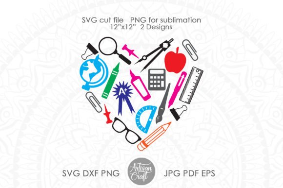 Teacher Heart SVG and Back to School SVG: Creative Tools for Educators and Entrepreneurs