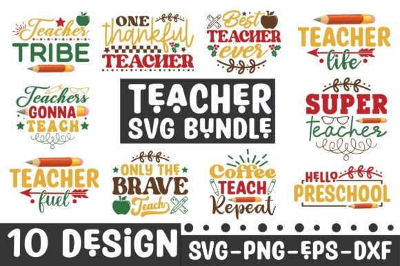 Teacher SVG Bundle for Back to School